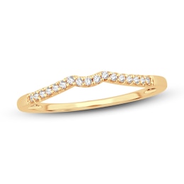 Now + Forever Diamond Wedding Band 1/15 ct tw Round-cut 14K Yellow Gold