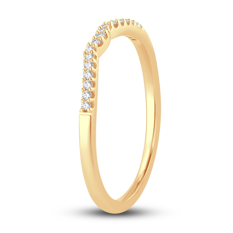 Main Image 2 of Now + Forever Diamond Wedding Band 1/15 ct tw Round-cut 14K Yellow Gold