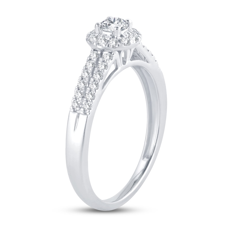 Main Image 2 of Now + Forever Diamond Engagement Ring 3/8 ct tw Round-cut 14K White Gold