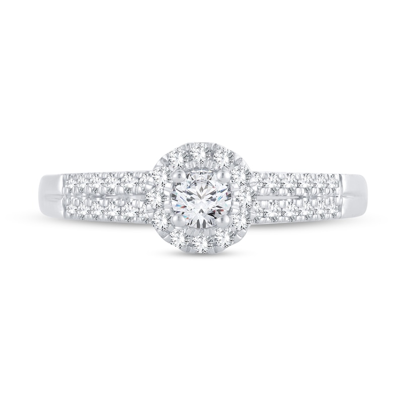Main Image 3 of Now + Forever Diamond Engagement Ring 3/8 ct tw Round-cut 14K White Gold