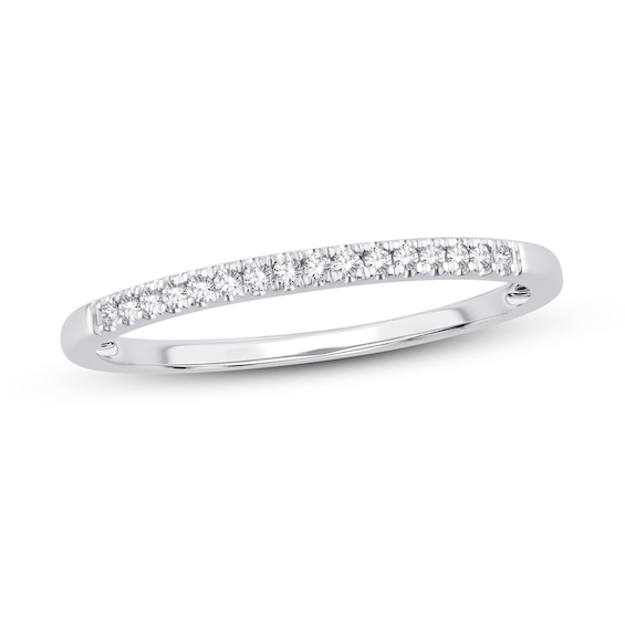 Now + Forever Diamond Wedding Band 1/15 ct tw Round-cut 14K White Gold