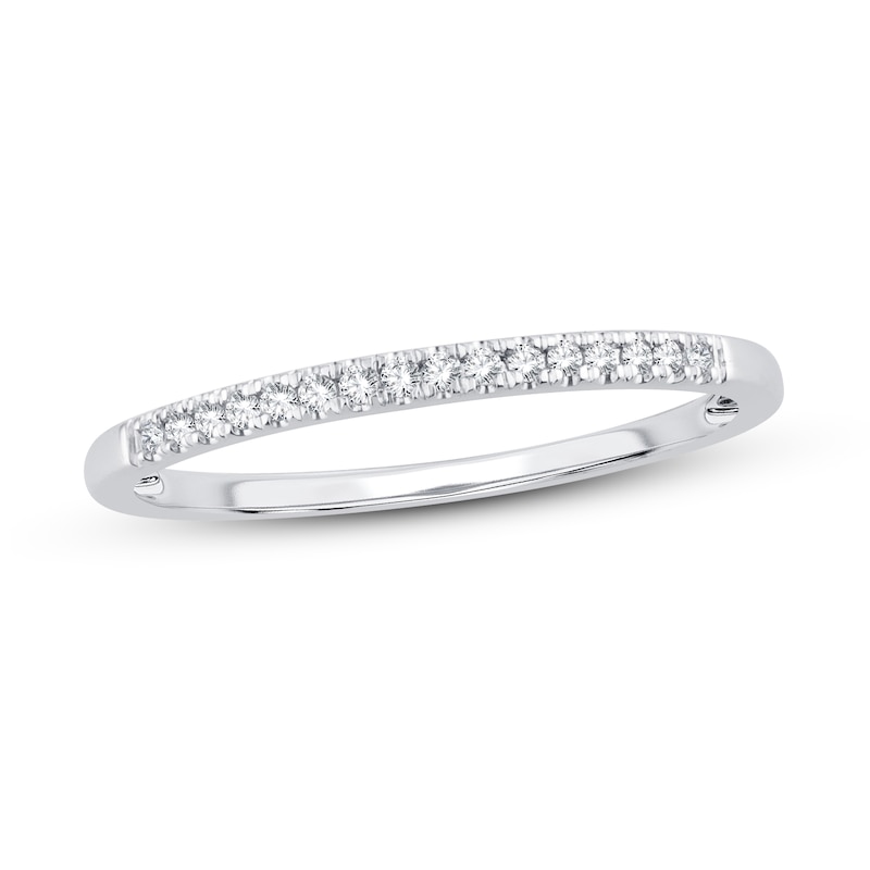 Main Image 1 of Now + Forever Diamond Wedding Band 1/15 ct tw Round-cut 14K White Gold