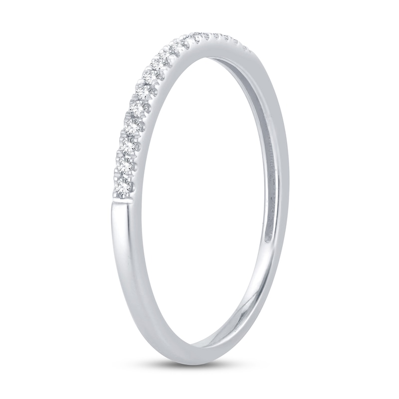 Main Image 2 of Now + Forever Diamond Wedding Band 1/15 ct tw Round-cut 14K White Gold