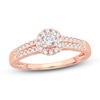 Thumbnail Image 0 of Diamond Engagement Ring 3/8 ct tw Round-cut 14K Rose Gold