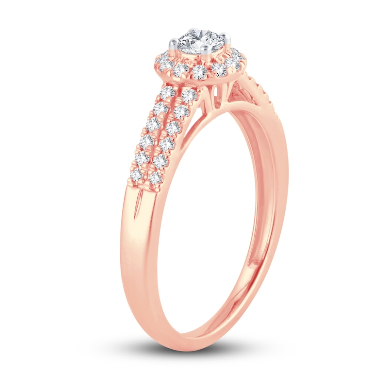 Main Image 2 of Now + Forever Diamond Engagement Ring 3/8 ct tw Round-cut 14K Rose Gold