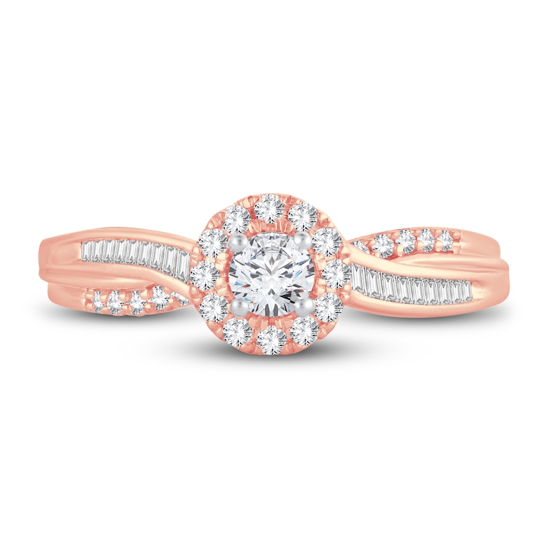 Main Image 3 of Now + Forever Diamond Engagement Ring 3/8 ct tw Round-cut 14K Rose Gold