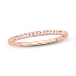 Now + Forever Diamond Wedding Band 1/15 ct tw Round-cut 14K Rose Gold