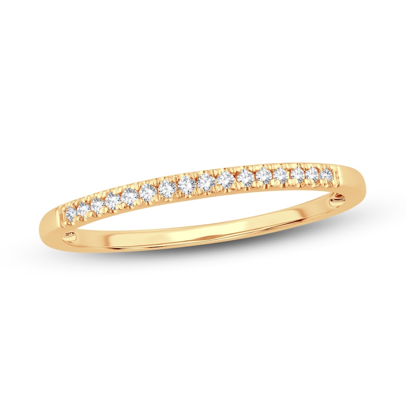 Main Image 1 of Now + Forever Diamond Wedding Band 1/15 ct tw Round-cut 14K Yellow Gold
