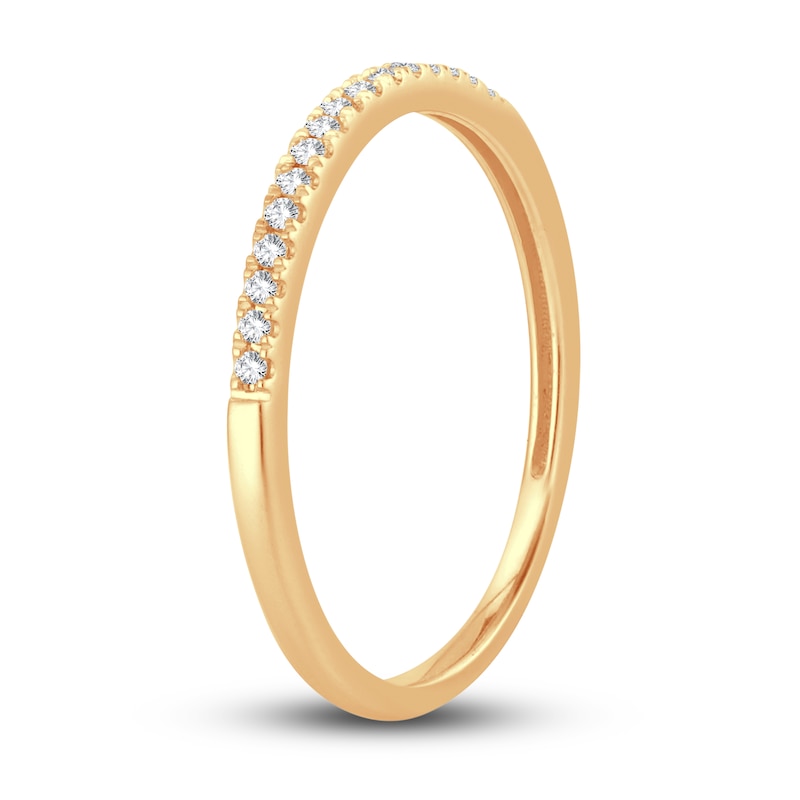 Diamond Wedding Band 1/15 ct tw Round-cut 14K Yellow Gold