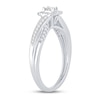 Thumbnail Image 1 of Diamond Engagement Ring 3/8 ct tw Princess, Round & Baguette 14K White Gold