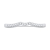 Thumbnail Image 2 of Diamond Wedding Band 1/15 ct tw Round-cut 14K White Gold