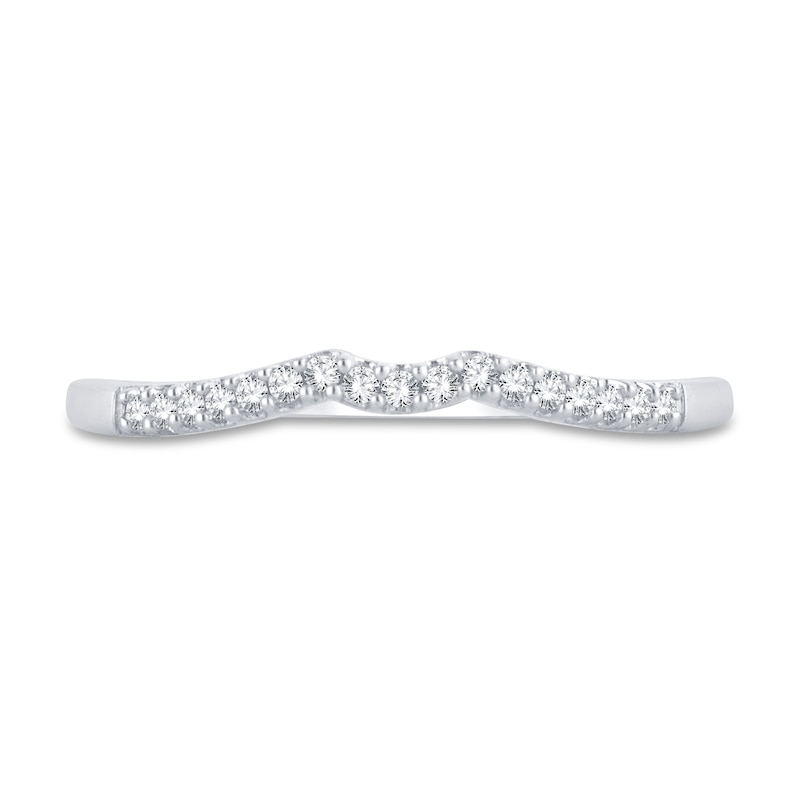 Diamond Wedding Band 1/15 ct tw Round-cut 14K White Gold