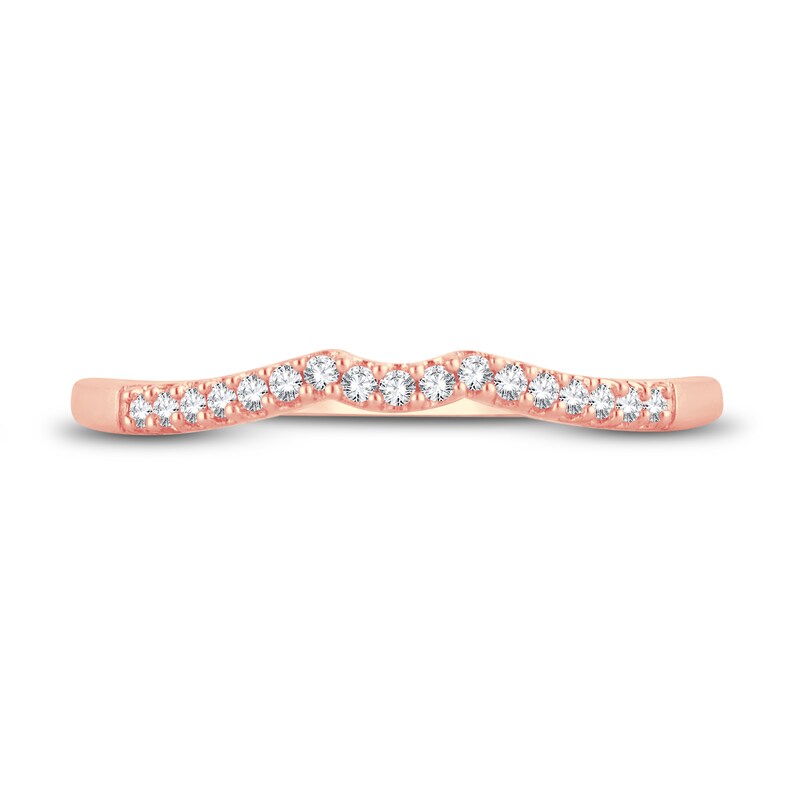 Main Image 3 of Now + Forever Diamond Wedding Band 1/15 ct tw Round-cut 14K Rose Gold