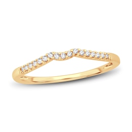 Now + Forever Diamond Wedding Band 1/15 ct tw Round-cut 14K Yellow Gold