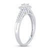 Thumbnail Image 2 of Now + Forever Diamond Engagement Ring 3/8 ct tw Princess & Round 14K White Gold