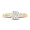 Thumbnail Image 3 of Now + Forever Diamond Engagement Ring 3/8 ct tw Princess & Round 14K Yellow Gold