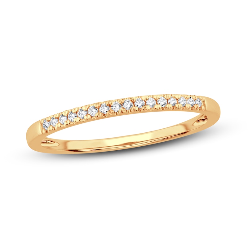 Main Image 1 of Now + Forever Diamond Wedding Band 1/15 ct tw Round-cut 14K Yellow Gold