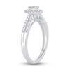 Thumbnail Image 2 of Now + Forever Diamond Engagement Ring 3/8 ct tw Pear & Round 14K White Gold