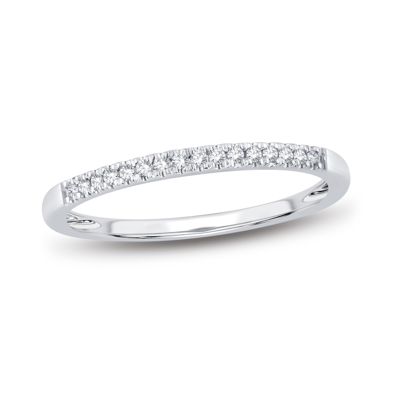 Main Image 1 of Now + Forever Diamond Wedding Band 1/15 ct tw Round-cut 14K White Gold