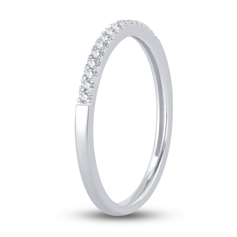 Main Image 2 of Now + Forever Diamond Wedding Band 1/15 ct tw Round-cut 14K White Gold