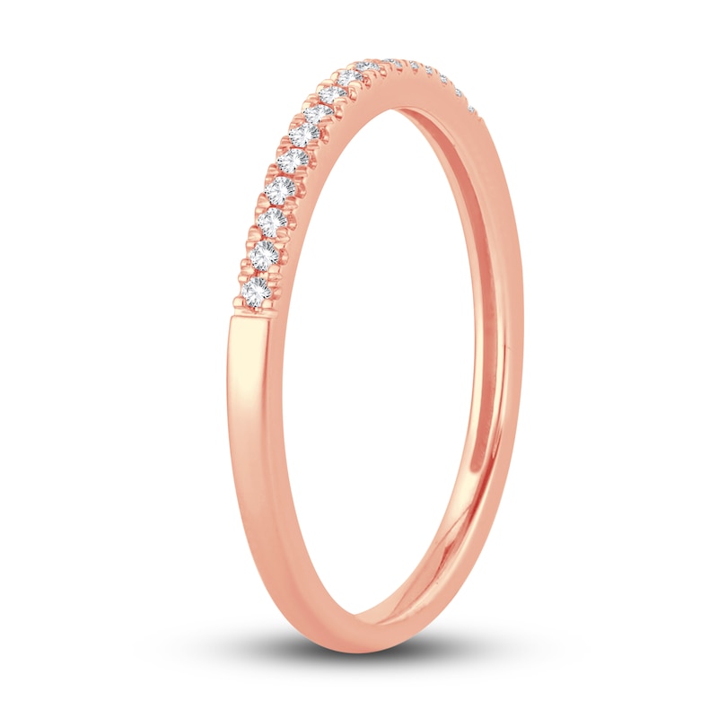 Main Image 2 of Now + Forever Diamond Wedding Band 1/15 ct tw Round-cut 14K Rose Gold