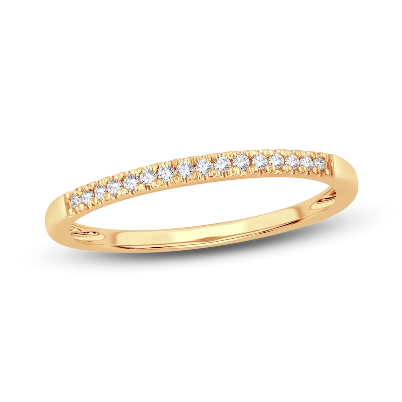 Main Image 1 of Now + Forever Diamond Wedding Band 1/15 ct tw Round-cut 14K Yellow Gold