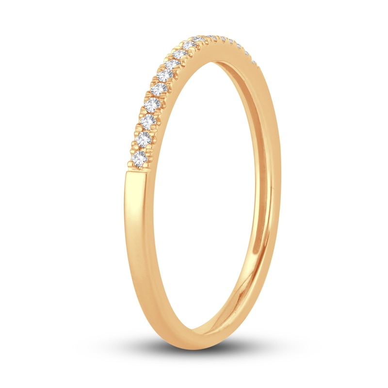 Main Image 2 of Now + Forever Diamond Wedding Band 1/15 ct tw Round-cut 14K Yellow Gold