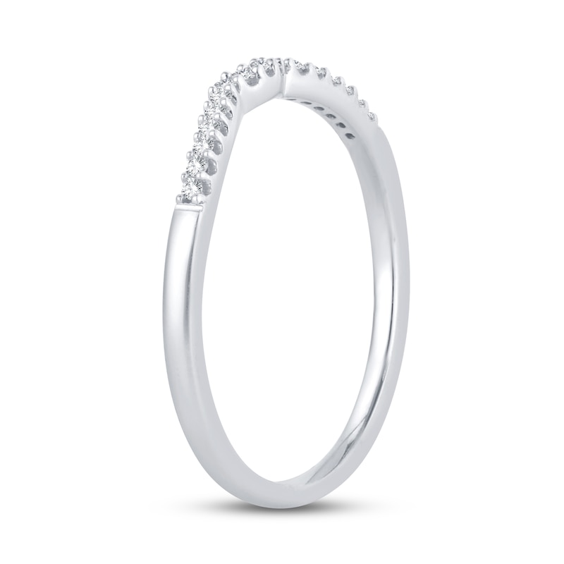 Main Image 2 of Now + Forever Diamond Wedding Band 1/15 ct tw Round-cut 14K White Gold