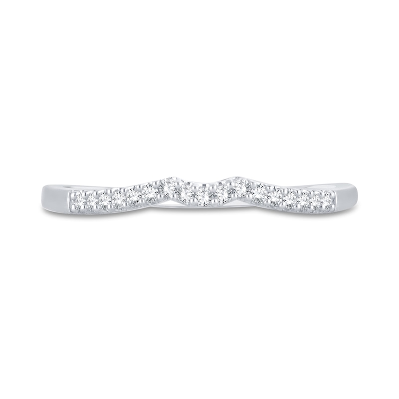 Main Image 3 of Now + Forever Diamond Wedding Band 1/15 ct tw Round-cut 14K White Gold