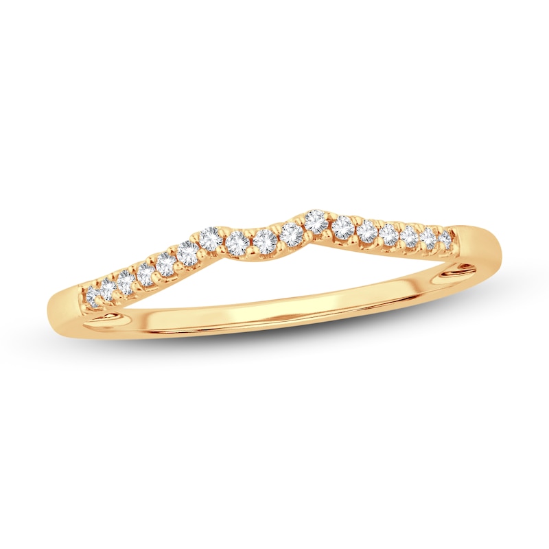 Main Image 1 of Now + Forever Diamond Wedding Band 1/15 ct tw Round-cut 14K Yellow Gold