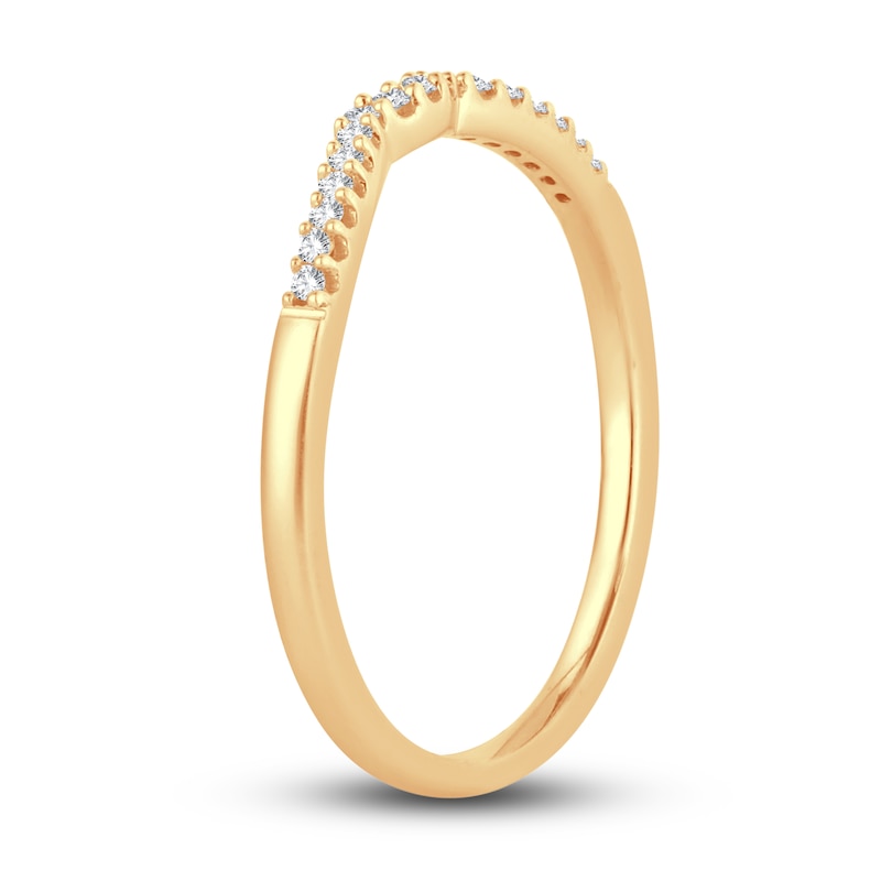 Diamond Wedding Band 1/15 ct tw Round-cut 14K Yellow Gold