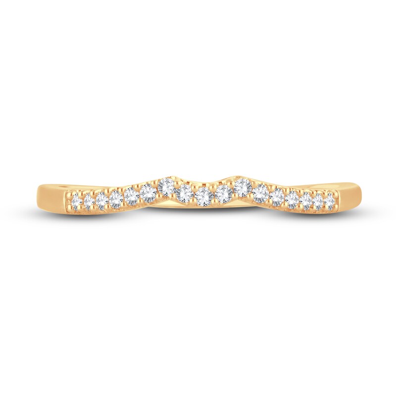 Diamond Wedding Band 1/15 ct tw Round-cut 14K Yellow Gold