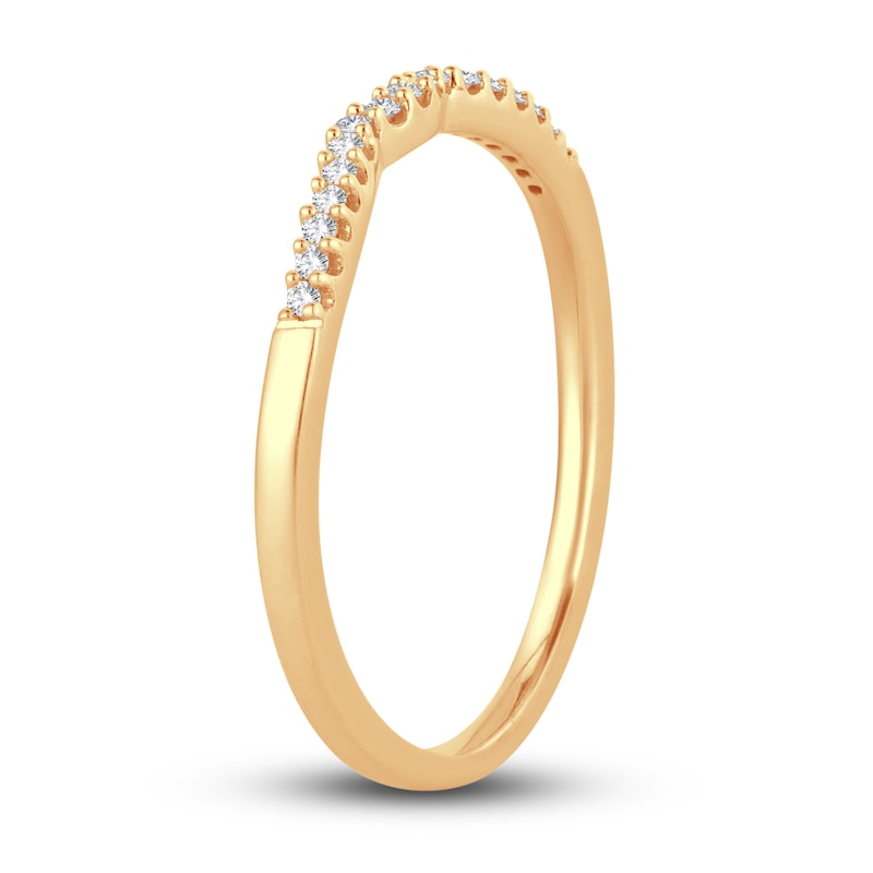 Main Image 2 of Now + Forever Diamond Wedding Band 1/15 ct tw Round-cut 14K Yellow Gold