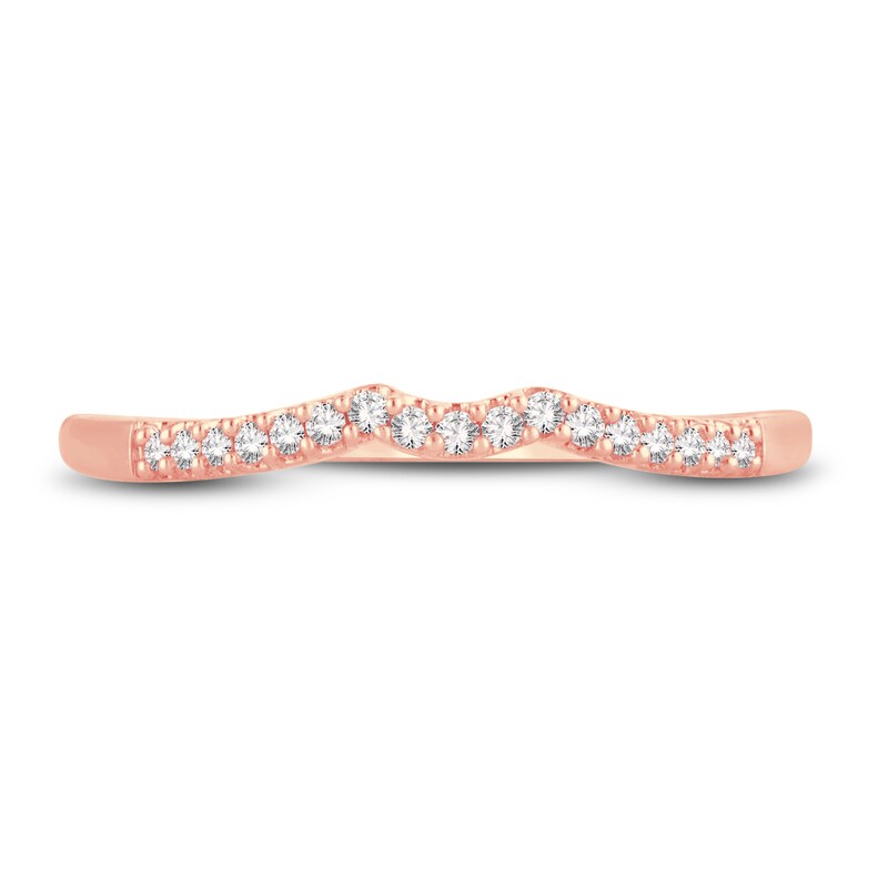 Main Image 3 of Now + Forever Diamond Wedding Band 1/15 ct tw Round-cut 14K Rose Gold