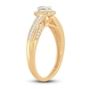 Thumbnail Image 2 of Now + Forever Diamond Engagement Ring 3/8 ct tw Oval, Baguette & Round 14K Yellow Gold