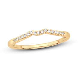 Now + Forever Diamond Wedding Band 1/15 ct tw Round-cut 14K Yellow Gold