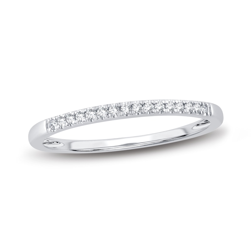 Main Image 1 of Now + Forever Diamond Wedding Band 1/15 ct tw Round-cut 14K White Gold