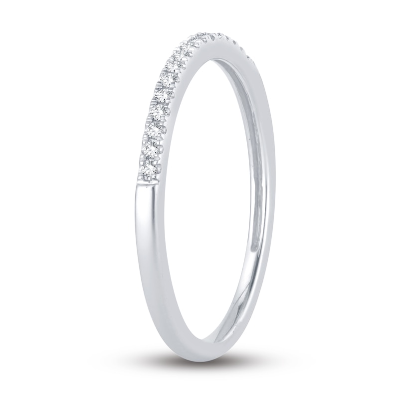 Main Image 2 of Now + Forever Diamond Wedding Band 1/15 ct tw Round-cut 14K White Gold