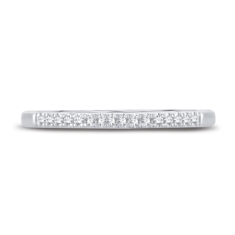 Main Image 3 of Now + Forever Diamond Wedding Band 1/15 ct tw Round-cut 14K White Gold