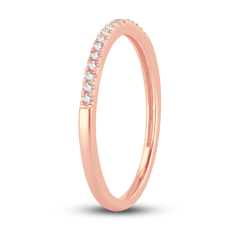 Main Image 2 of Now + Forever Diamond Wedding Band 1/15 ct tw Round-cut 14K Rose Gold