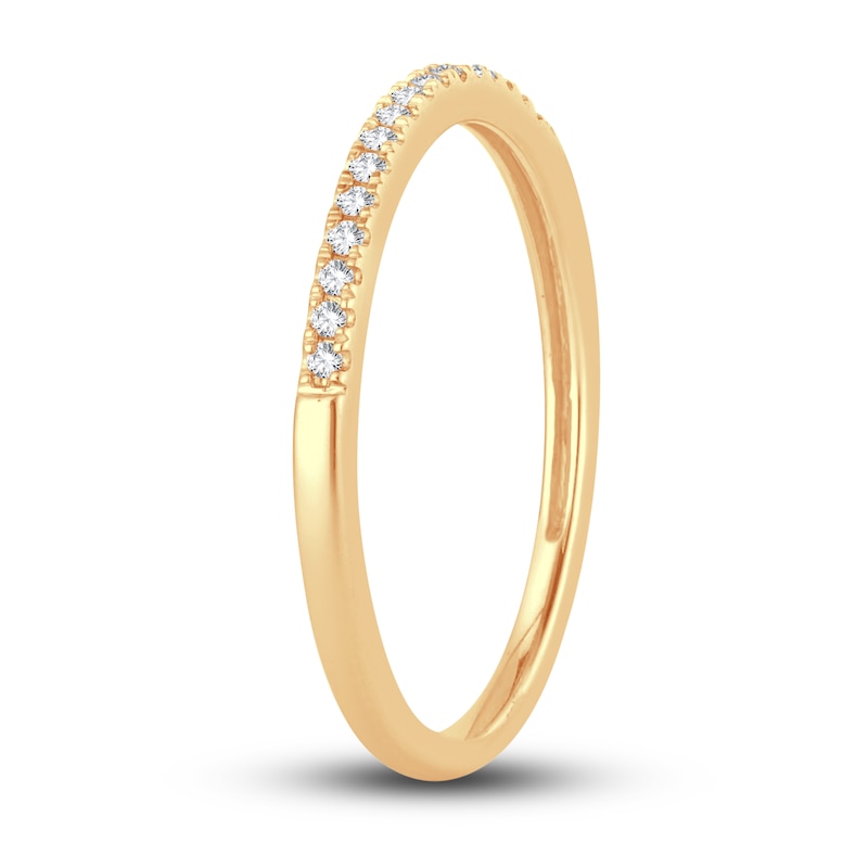 Diamond Wedding Band 1/15 ct tw Round-cut 14K Yellow Gold