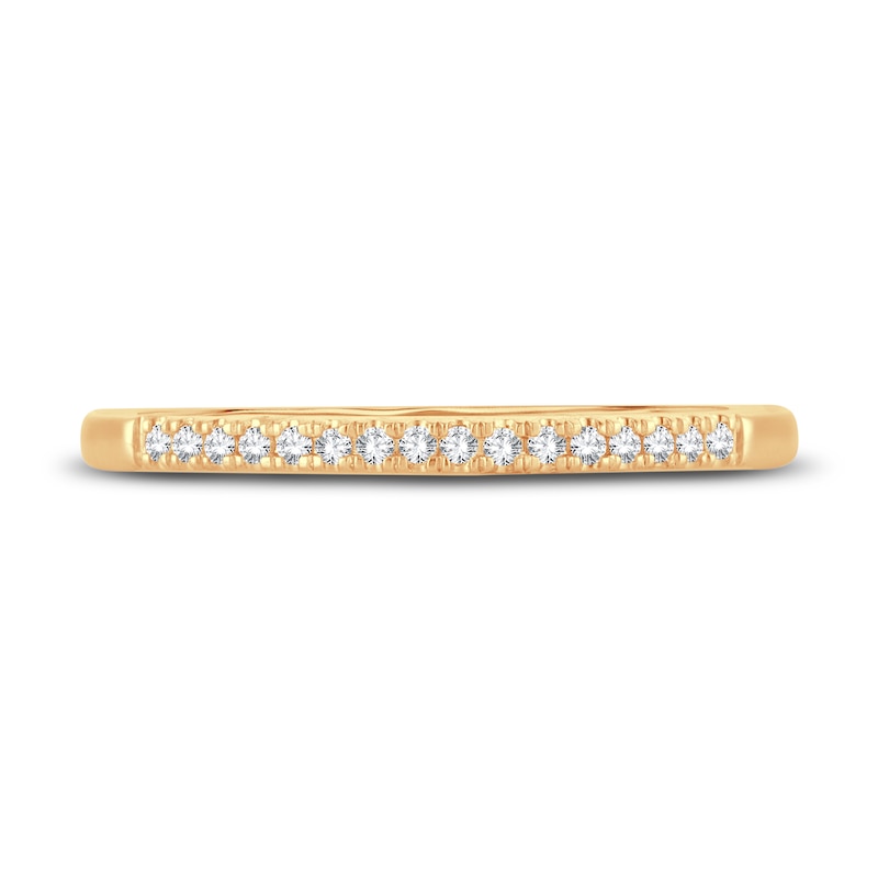 Diamond Wedding Band 1/15 ct tw Round-cut 14K Yellow Gold