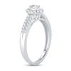Thumbnail Image 2 of Now + Forever Diamond Engagement Ring 3/8 ct tw Oval & Round 14K White Gold