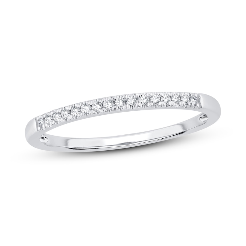 Main Image 1 of Now + Forever Diamond Wedding Band 1/15 ct tw Round-cut 14K White Gold