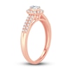 Thumbnail Image 2 of Now + Forever Diamond Engagement Ring 3/8 ct tw Oval & Round 14K Rose Gold