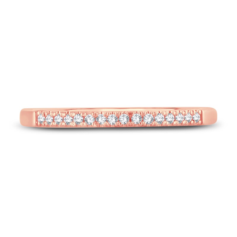Diamond Wedding Band 1/15 ct tw Round-cut 14K Rose Gold