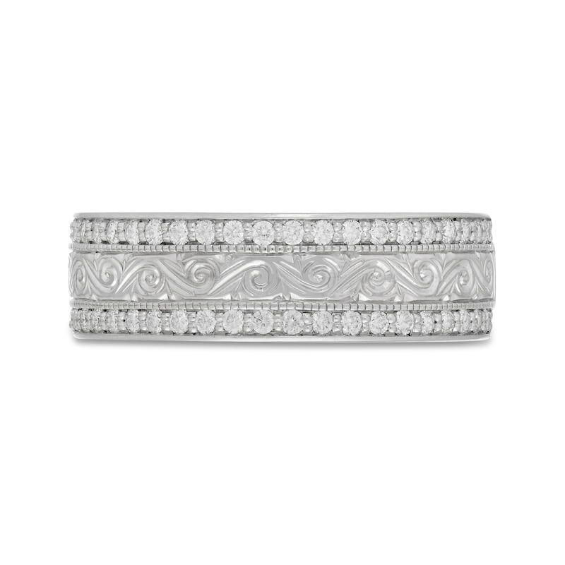 Main Image 3 of Neil Lane Men's Diamond Wedding Band 1/2 ct tw Round-Cut 14K White Gold