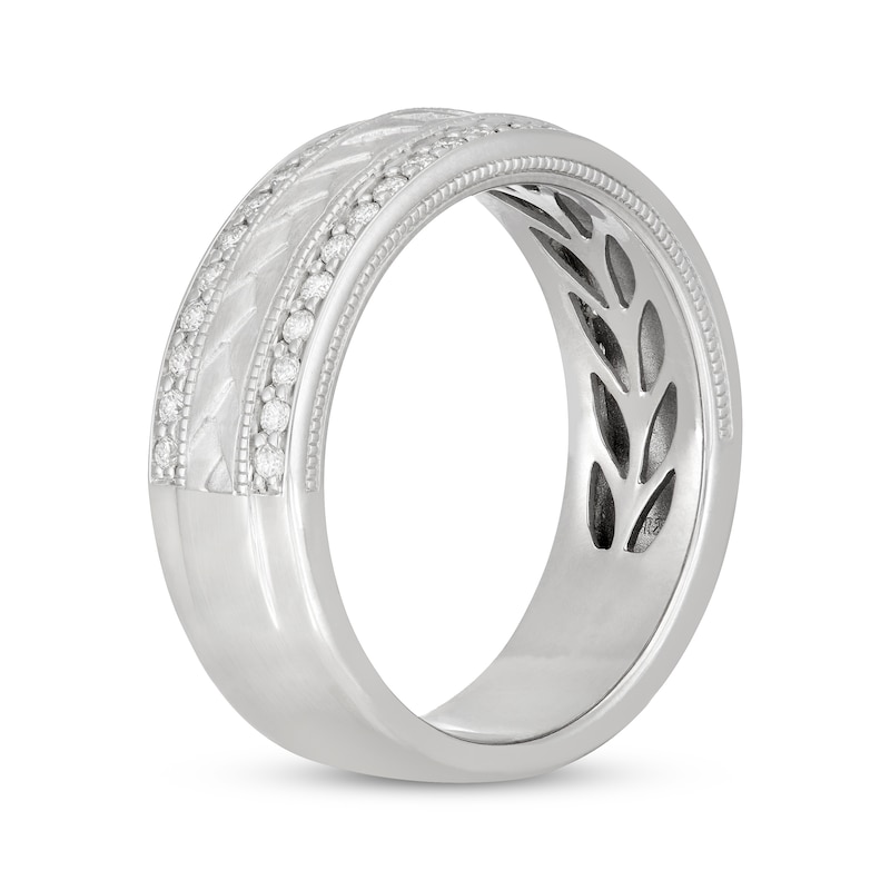 Neil Lane Men's Diamond Wedding Band 1/2 ct tw Round-Cut 14K White Gold