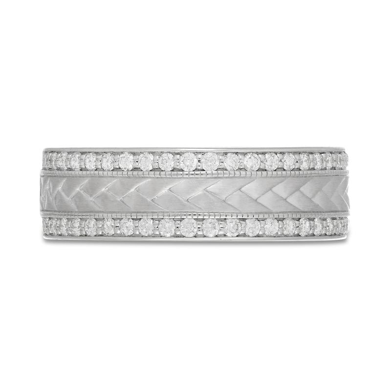 Neil Lane Men's Diamond Wedding Band 1/2 ct tw Round-Cut 14K White Gold