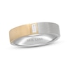 Thumbnail Image 0 of Neil Lane Men's Diamond Wedding Band 1/8 ct tw Baguette-Cut 14K Two-Tone Gold